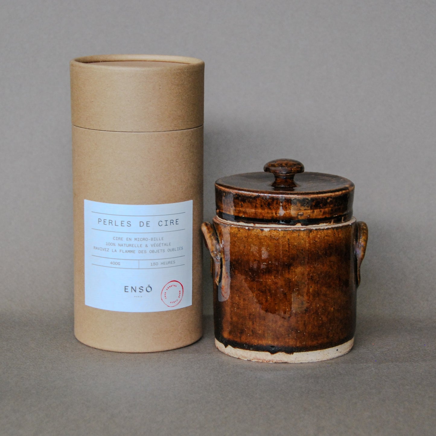 Pack Perles + Pot en céramique vernissé