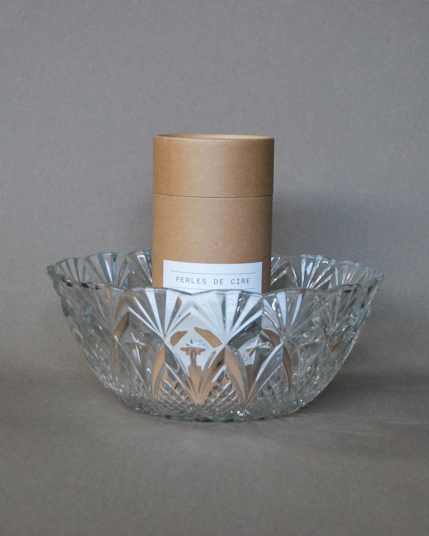 Pack Perles + Saladier en verre ciselé