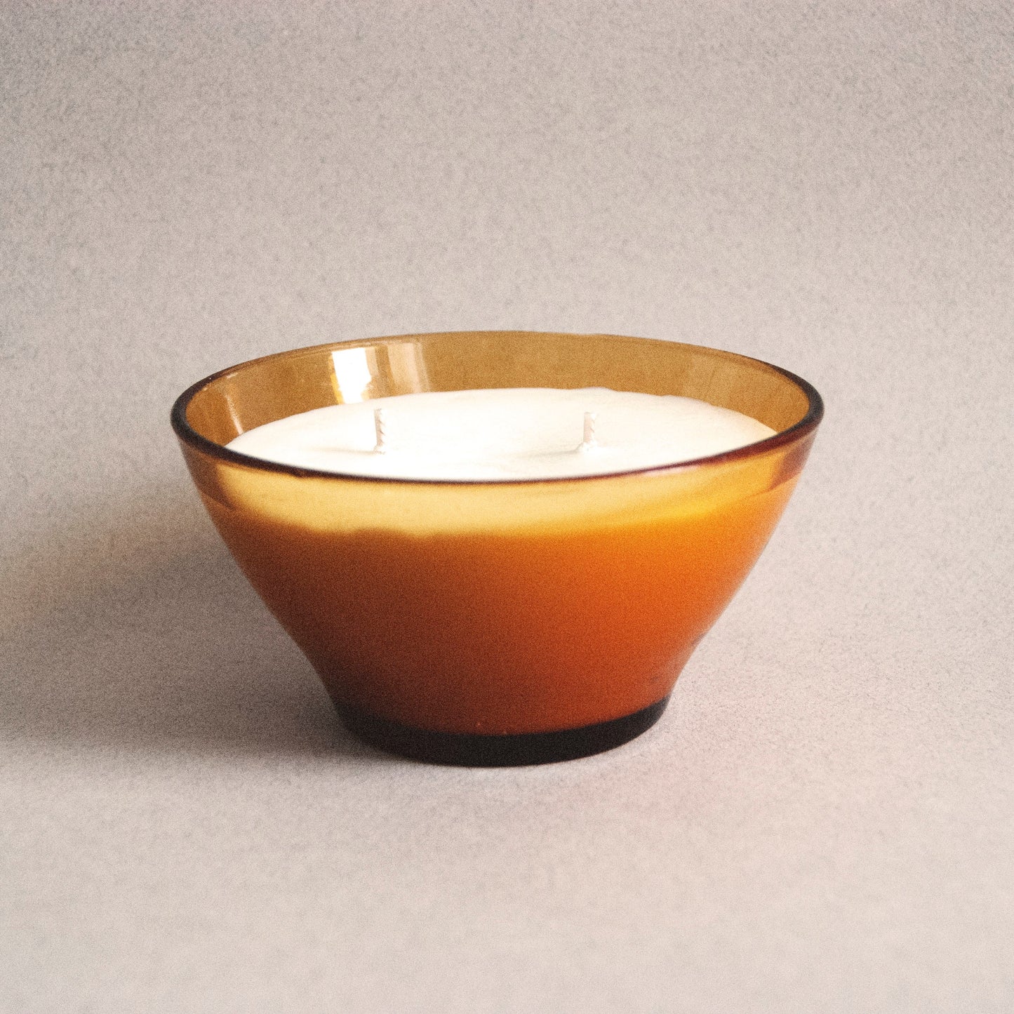 #0079 - Bol en verre jaune vintage