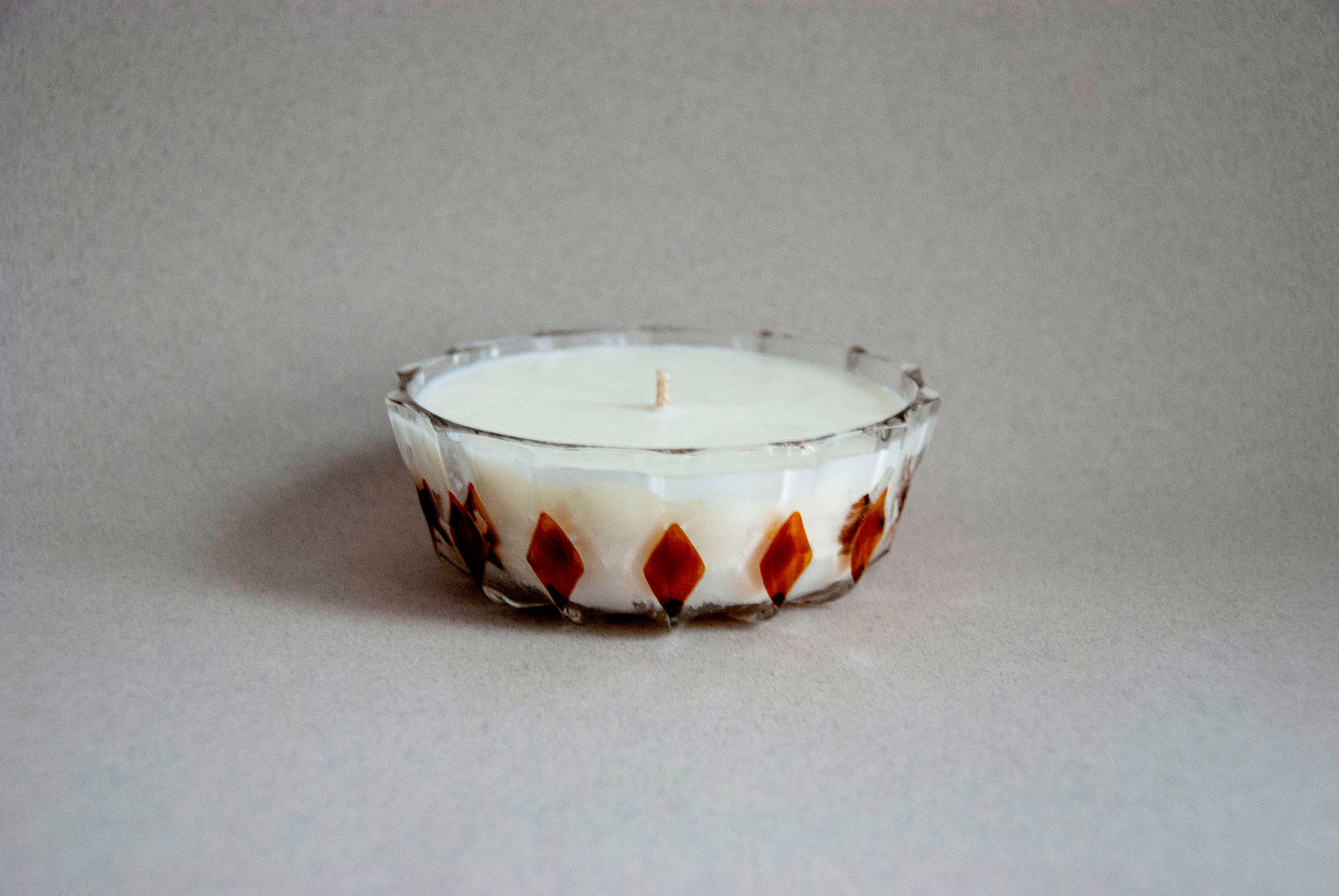 #0032 - Vide-poche en verre ciselé et losanges