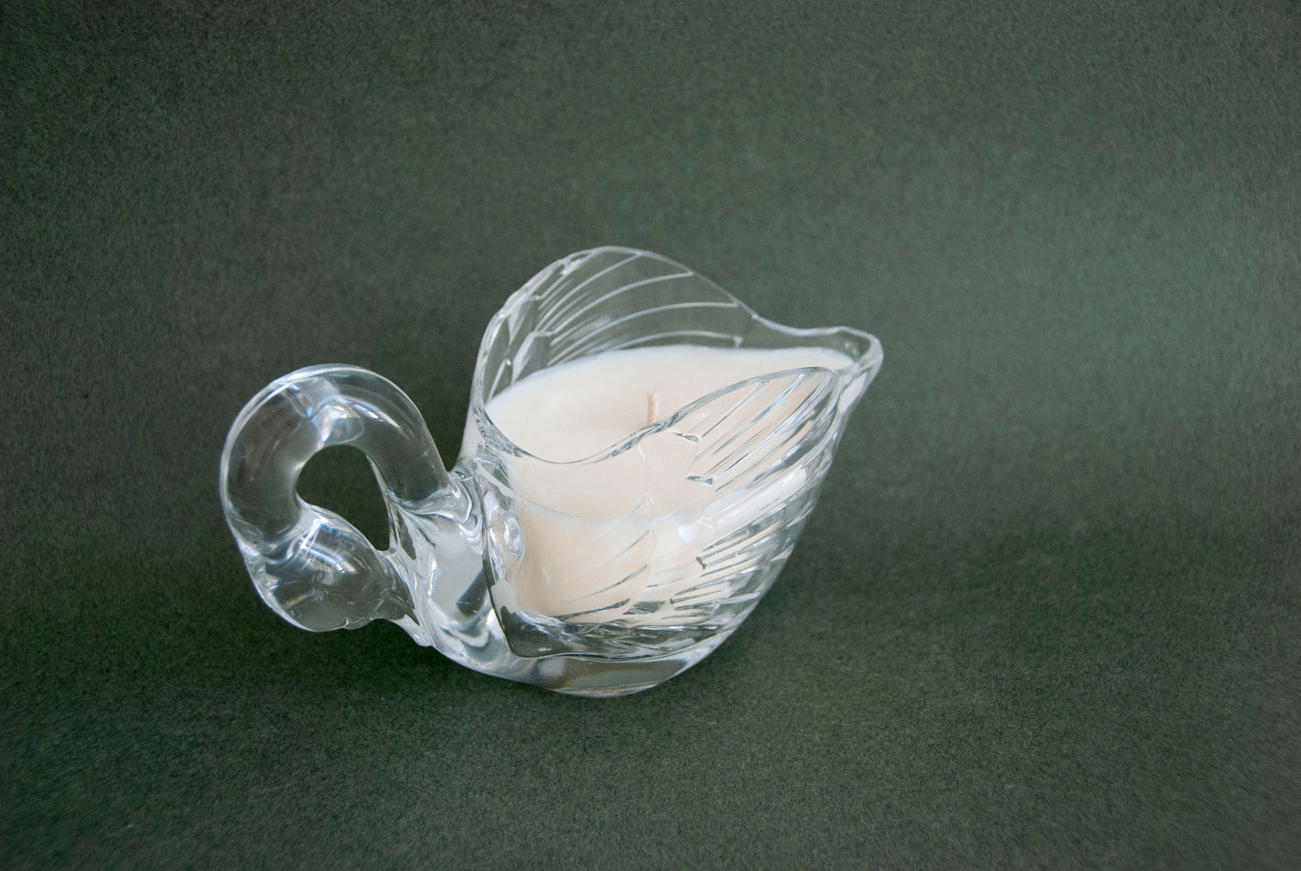 #0042 - Saucière en verre cygne
