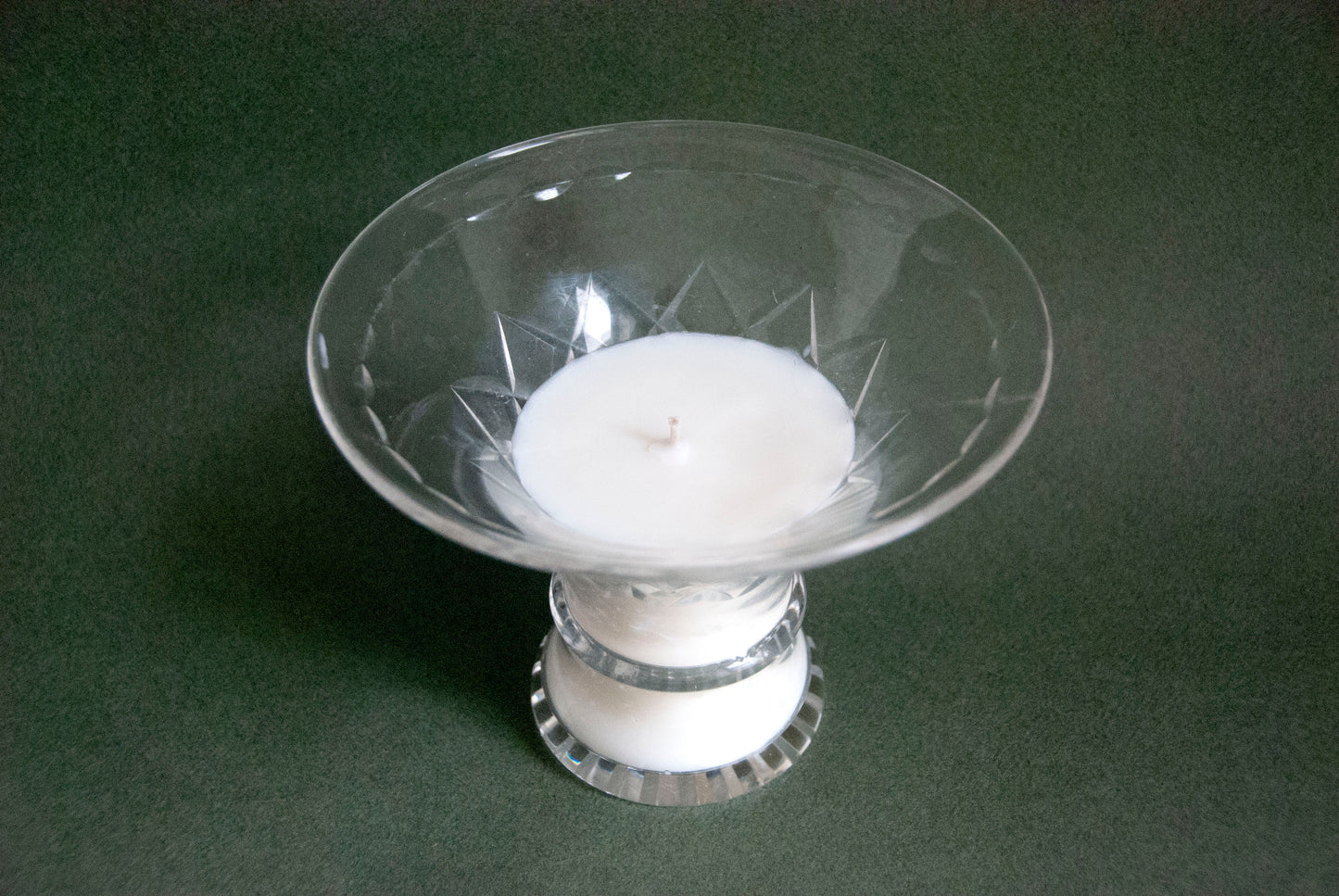 #0063 - Vase en verre vintage ciselé