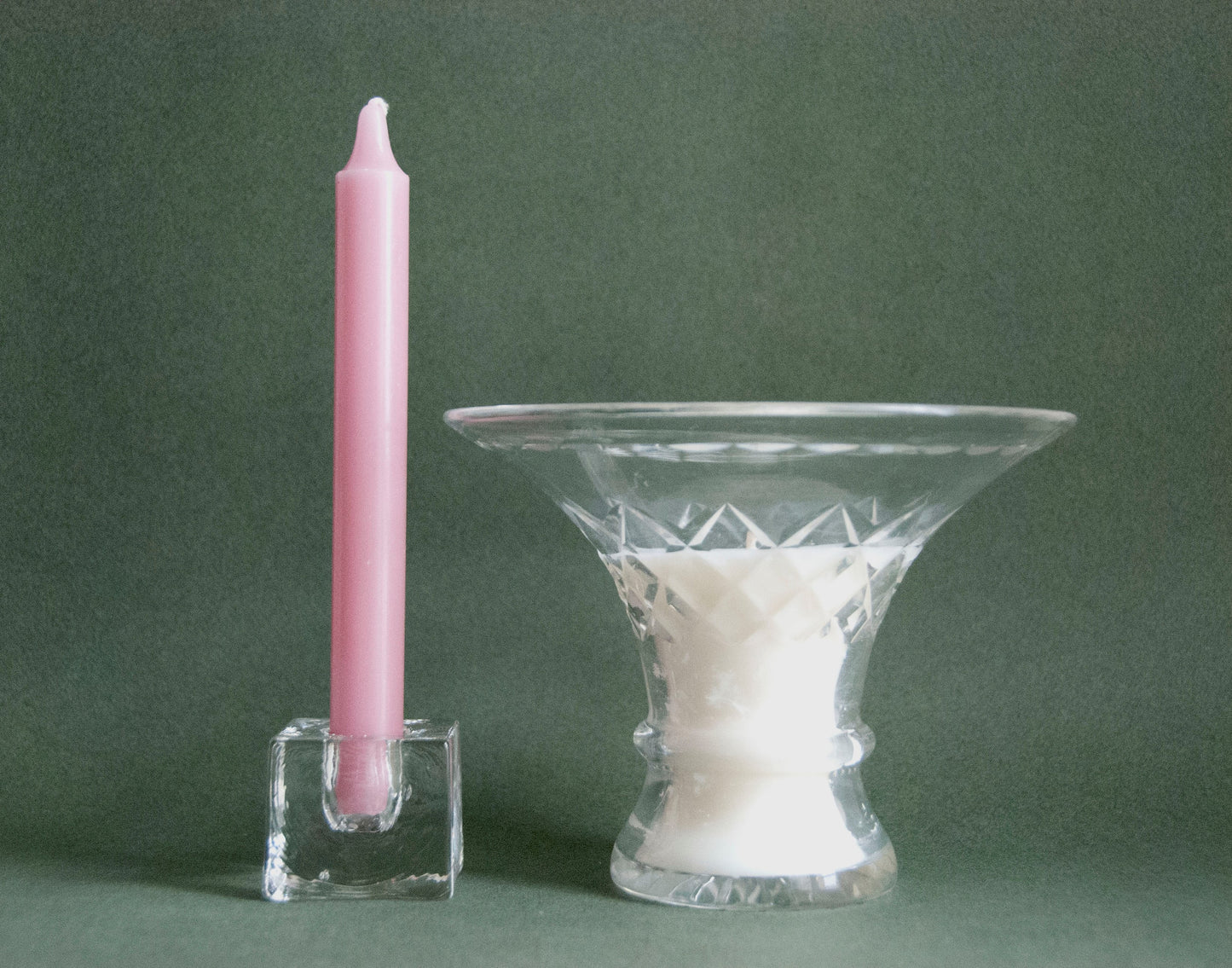 #0063 - Vase en verre vintage ciselé