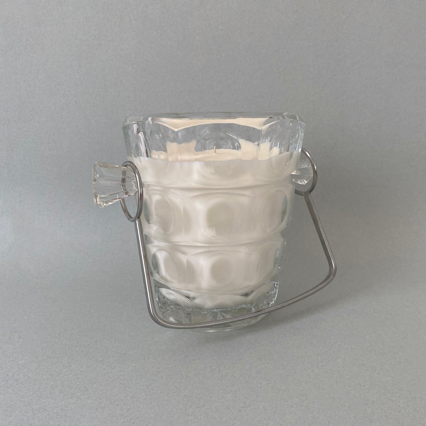 #0362 - Seau à glace verre ciselé