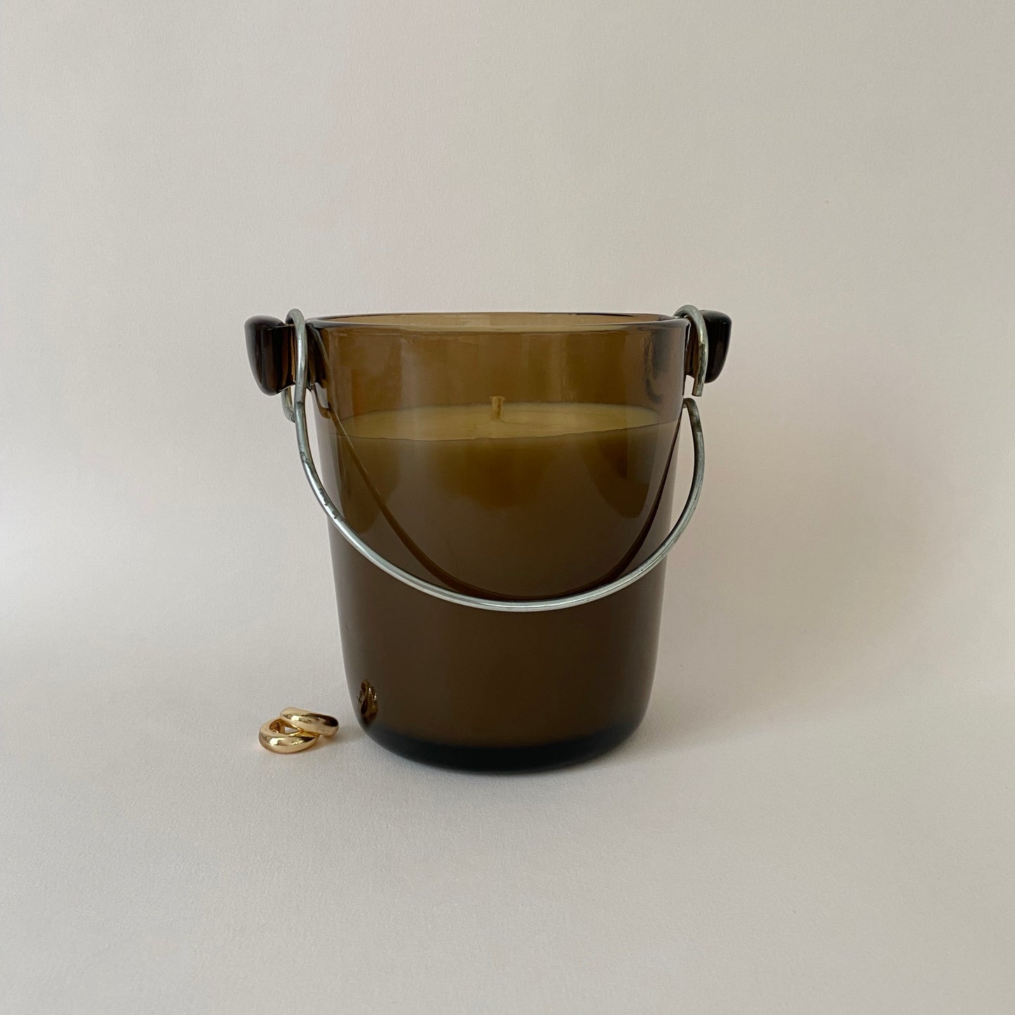 #0369 - Seau à glace en verre fumé