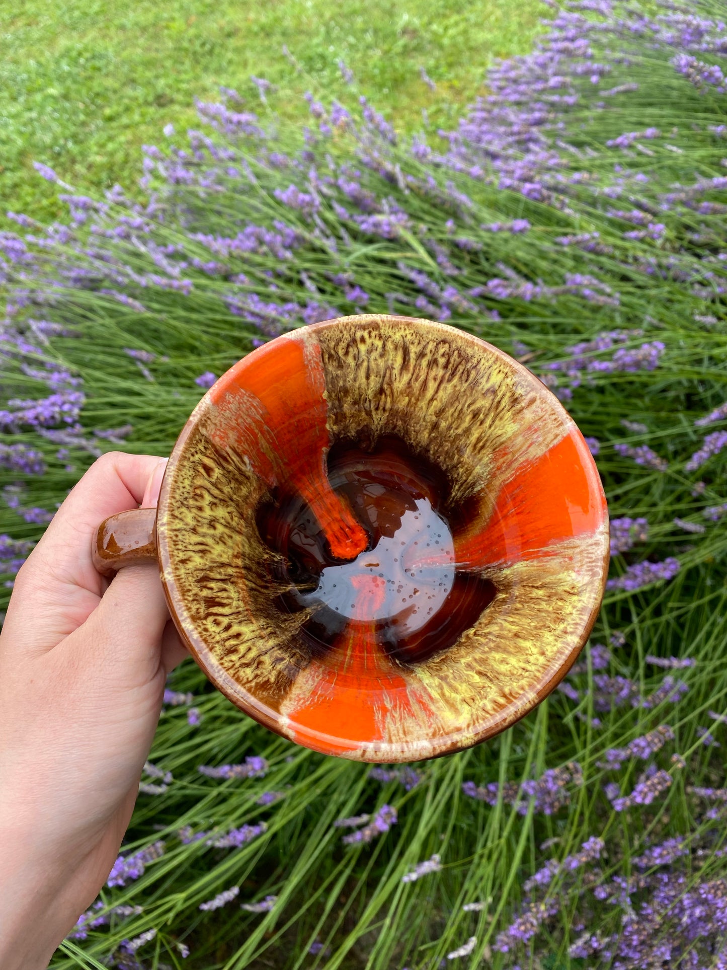 #0170 - Grande tasse en grès flammé