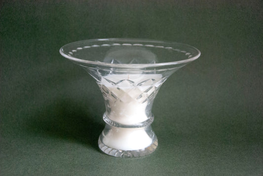 #0063 - Vase en verre vintage ciselé