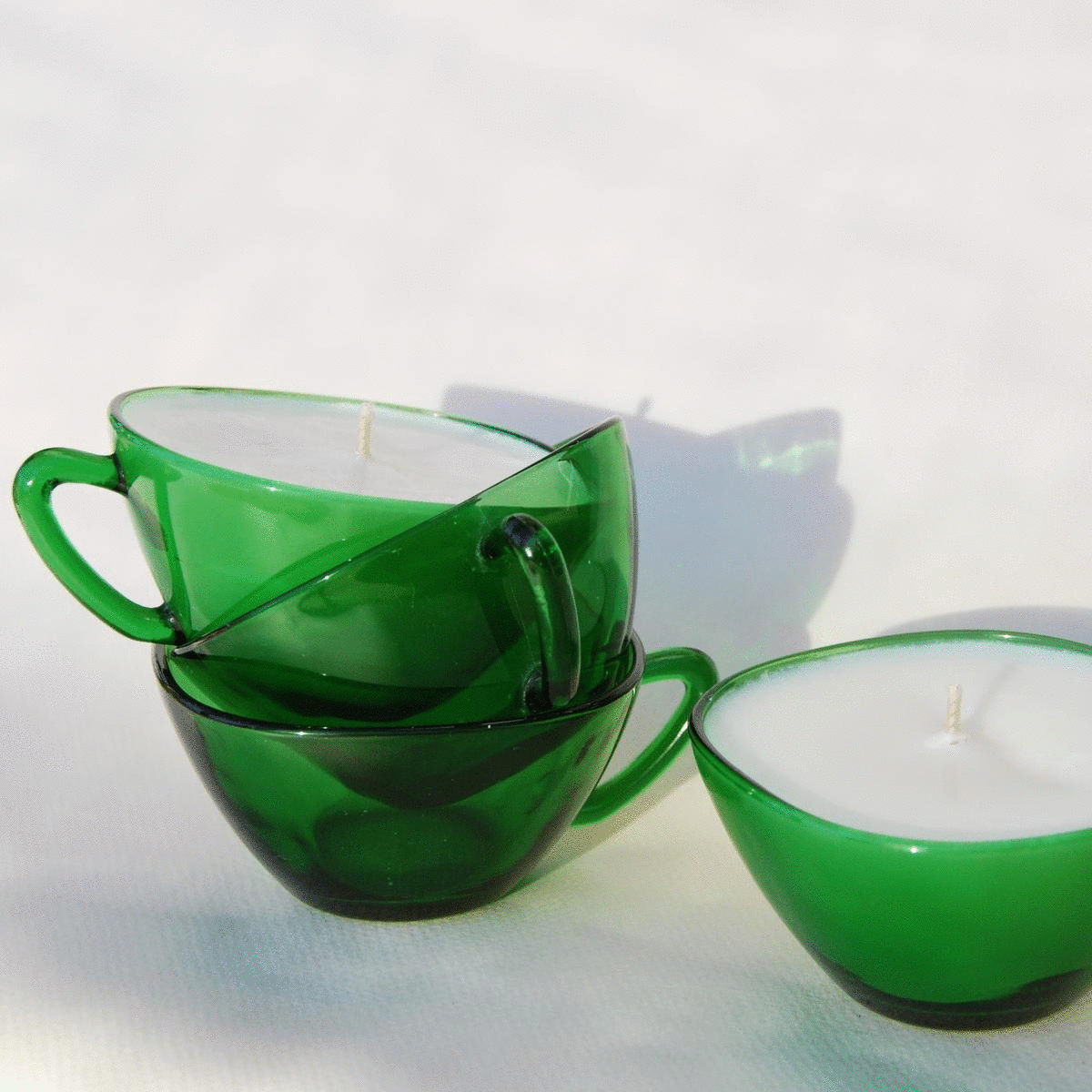 #0002 - Set de 4 tasses en verre sapin