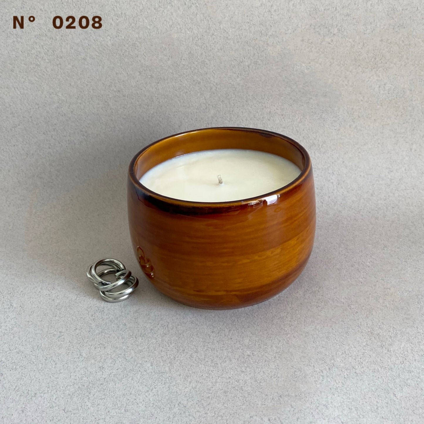 #0208 - Grand pot noisette en céramique